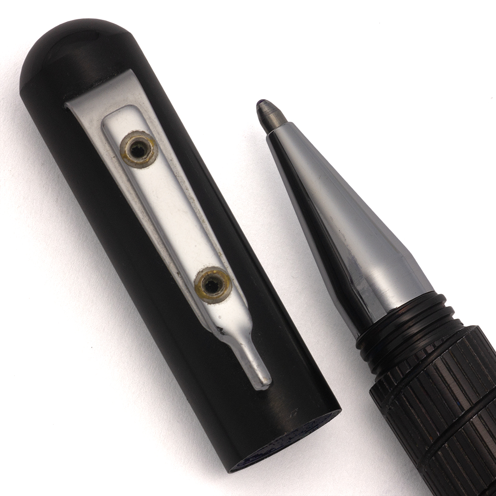 Giuliano Mazzuoli Fresa Ballpoint Pen - Black w Chrome Trim